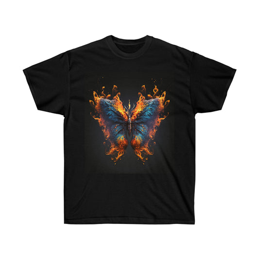 The Flaming Butterfly. Unisex Ultra Cotton Tee